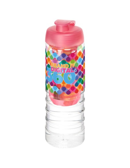 H2O Active® Treble Bidón e infusor con tapa Flip de 750 ml