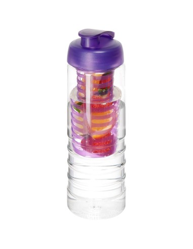 H2O Active® Treble Bidón e infusor con tapa Flip de 750 ml