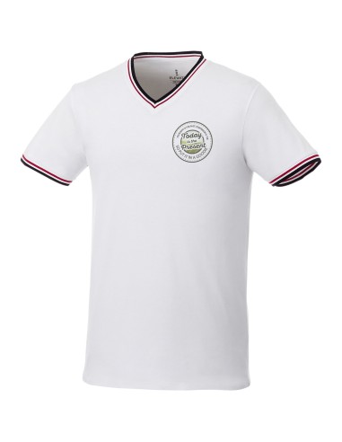 Camiseta de pico punto piqué para hombre "Elbert"