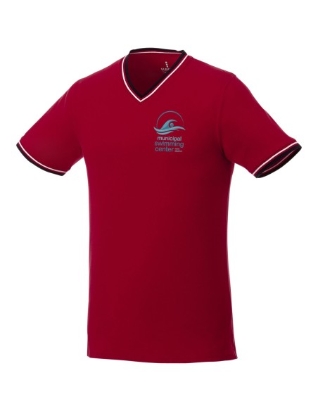 Camiseta de pico punto piqué para hombre "Elbert"
