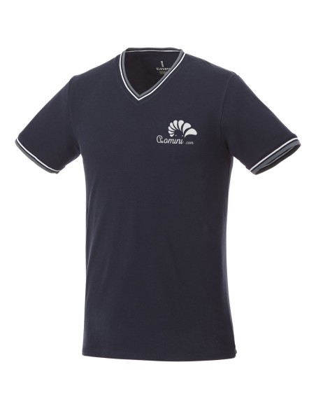 Camiseta de pico punto piqué para hombre "Elbert"