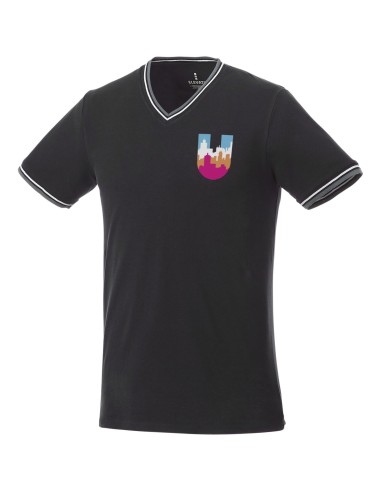 Camiseta de pico punto piqué para hombre "Elbert"