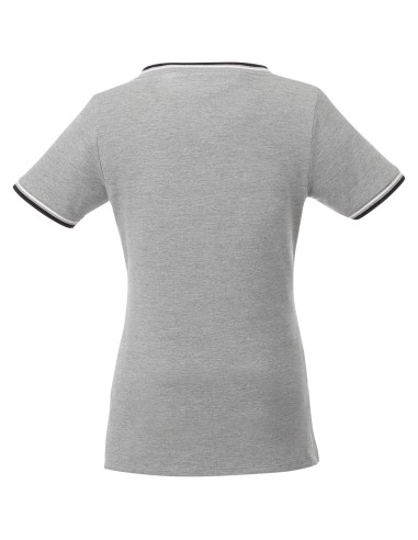 Camiseta de pico punto piqué para mujer "Elbert"
