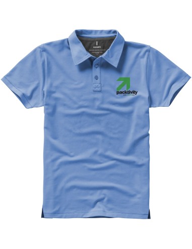 Polo de manga corta elástico de hombre Markham