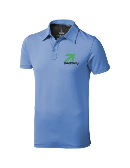 Polo de manga corta elástico de hombre Markham