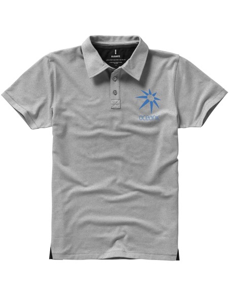 Polo de manga corta elástico de hombre Markham