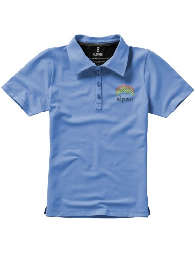 Polo de manga corta elástico de mujer Markham