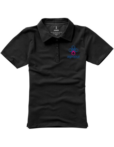 Polo de manga corta elástico de mujer Markham