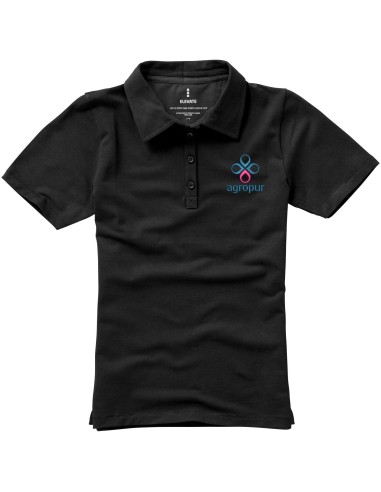 Polo de manga corta elástico de mujer Markham