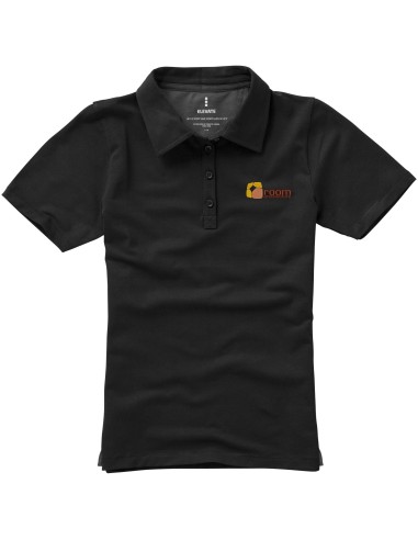 Polo de manga corta elástico de mujer Markham