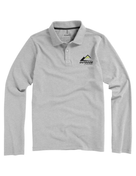 Polo de manga larga de hombre Oakville
