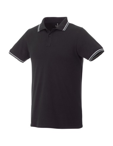 Polo con ribete de cuello contrastado para...