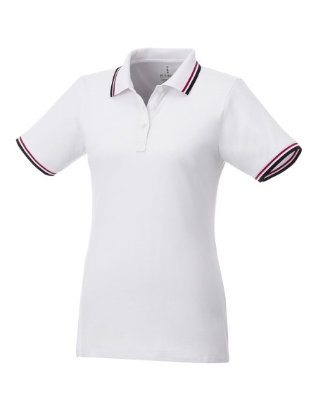 Polo con ribete de cuello contrastado para mujer "Fairfield"