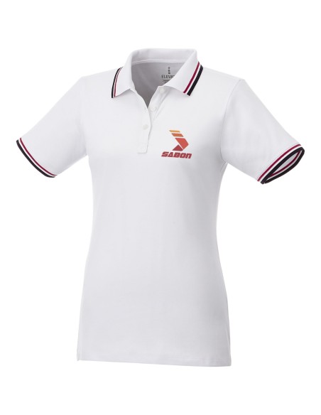 Polo con ribete de cuello contrastado para mujer "Fairfield"