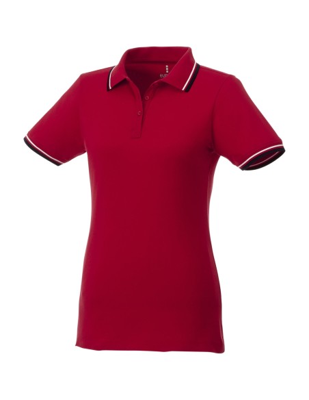 Polo con ribete de cuello contrastado para mujer "Fairfield"
