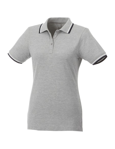 Polo con ribete de cuello contrastado para mujer "Fairfield"