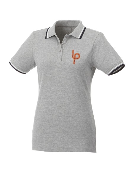 Polo con ribete de cuello contrastado para mujer "Fairfield"