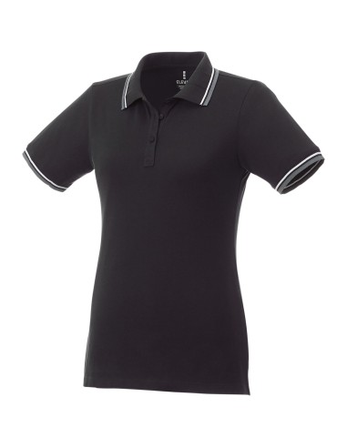 Polo con ribete de cuello contrastado para...