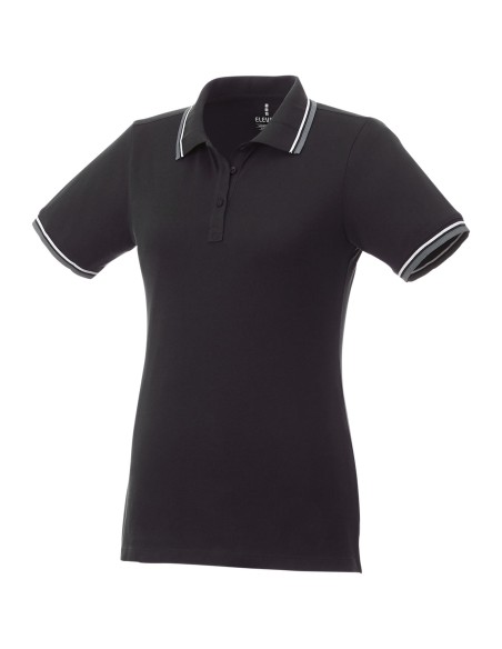Polo con ribete de cuello contrastado para mujer "Fairfield"