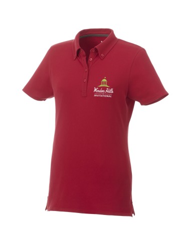 Polo con cuello abotonado para mujer "Atkinson"