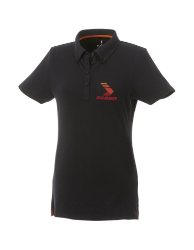Polo con cuello abotonado para mujer "Atkinson"