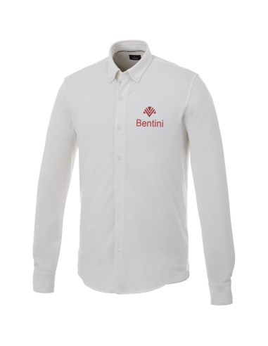 Camisa de manga larga de punto piqué para...