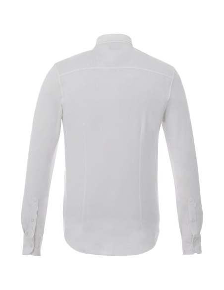 Camisa de manga larga de punto piqué para hombre "Bigelow"
