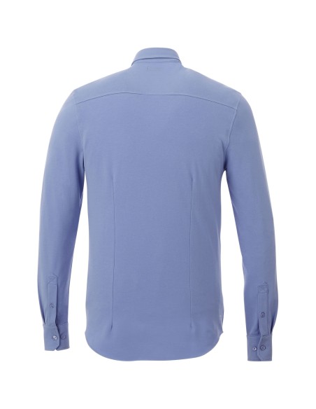 Camisa de manga larga de punto piqué para hombre "Bigelow"