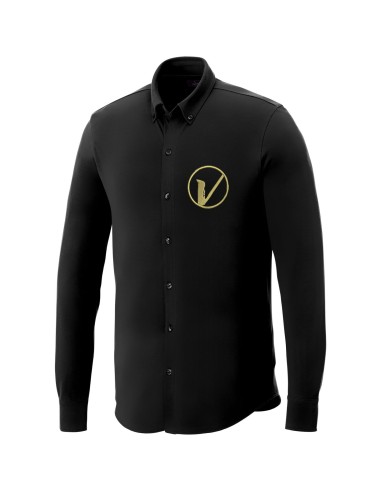 Camisa de manga larga de punto piqué para...