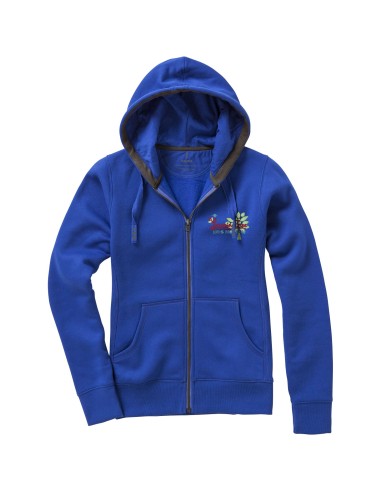 Sudadera de mujer con capucha y cremallera...