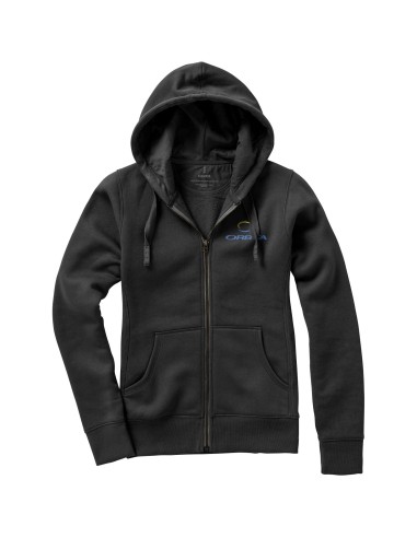 Sudadera de mujer con capucha y cremallera...