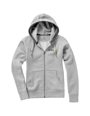 Sudadera de mujer con capucha y cremallera...