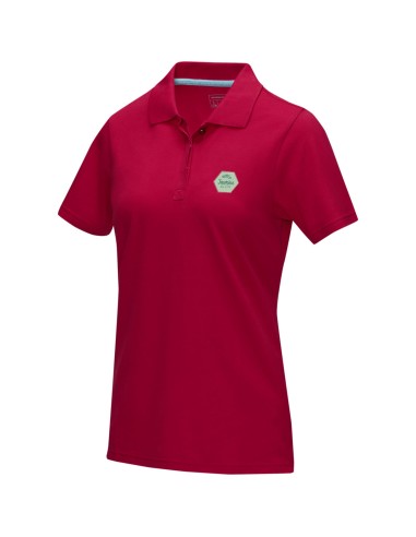 Polo orgánico GOTS de manga corta para mujer...