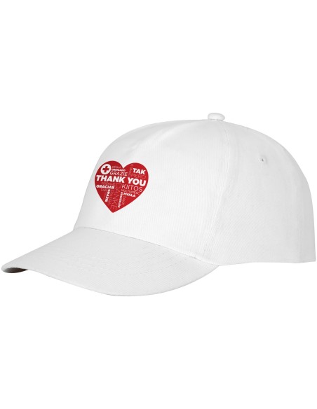 Gorra de algodón de 5 paneles con refuerzo y cierre adherente "Feniks"