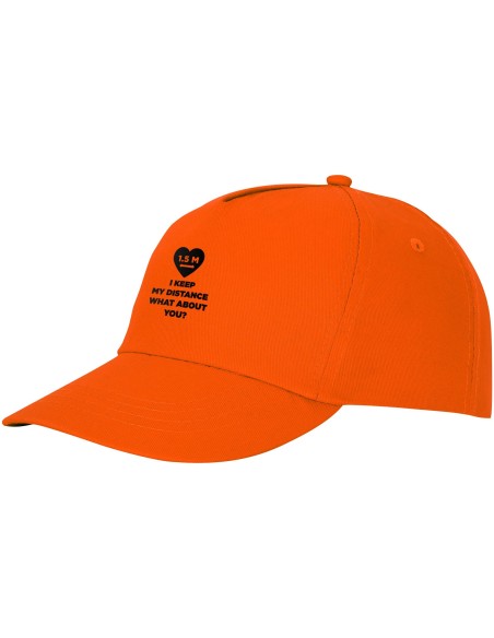 Gorra de algodón de 5 paneles con refuerzo y cierre adherente "Feniks"