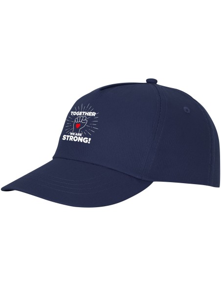 Gorra de algodón de 5 paneles con refuerzo y cierre adherente "Feniks"