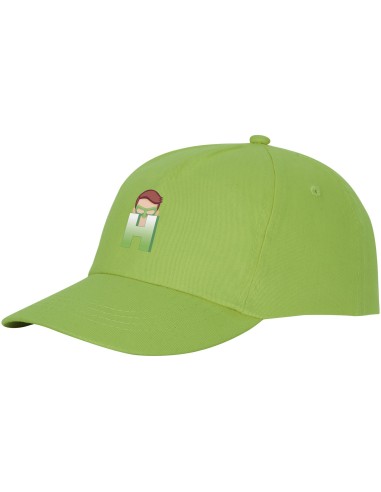 Gorra de algodón de 5 paneles con refuerzo y...