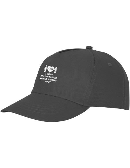 Gorra de algodón de 5 paneles con refuerzo y cierre adherente "Feniks"