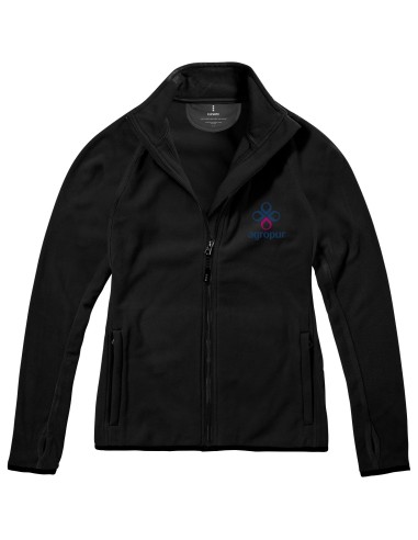 Chaqueta de microfibra de cremallera completa...