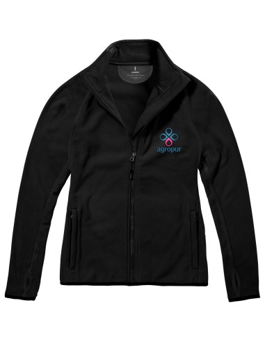 Chaqueta de microfibra de cremallera completa...