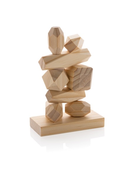 Piedras de equilibrio de madera Ukiyo Crios en bolsa