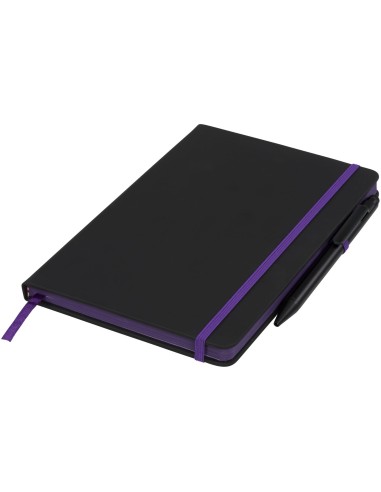 Libreta A5 perfilada en color y con bolígrafo stylus "Noir Edge Medium"