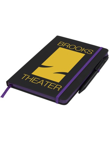 Libreta A5 perfilada en color y con bolígrafo...