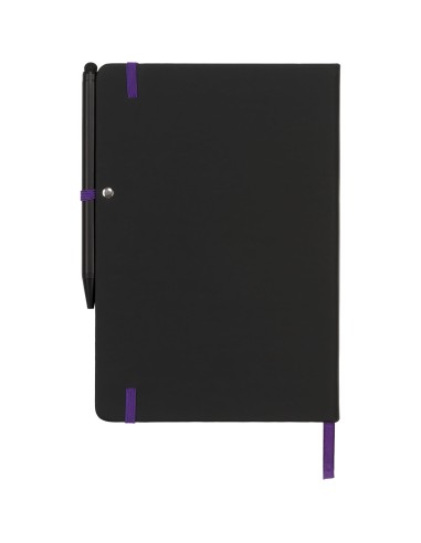 Libreta A5 perfilada en color y con bolígrafo...