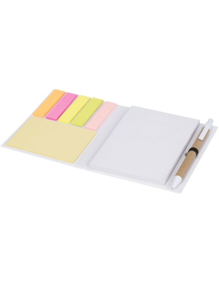 Bloc de notas adhesivas y bolígrafo "Colours"