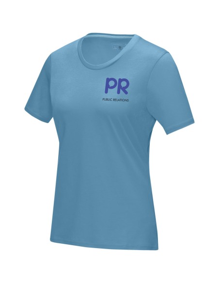 Camiseta orgánica GOTS de manga corta para mujer "Azurite"