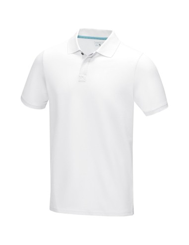 Polo orgánico GOTS de manga corta para hombre...