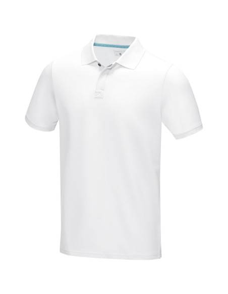 Polo orgánico GOTS de manga corta para hombre "Graphite"