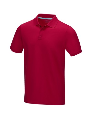 Polo orgánico GOTS de manga corta para hombre...