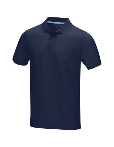 Polo orgánico GOTS de manga corta para hombre...